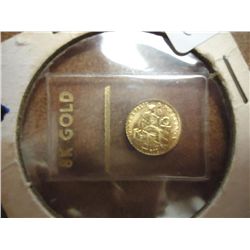1885 PERU 8K GOLD  9 DECIMOS "FANTASY COIN ?"