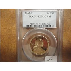 2005-S SACAGAWEA DOLLAR PCGS PR69 DCAM
