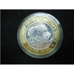 CASINO $10 SILVER TOKEN (UNC) LAC COURTE