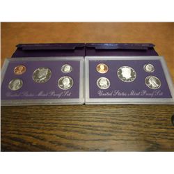 1990 & 1993 US PROOF SETS (WITH BOXES)