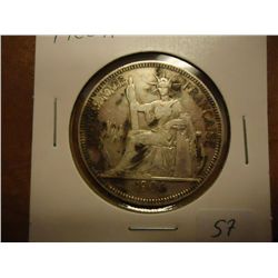 1906-A FRENCH INDO-CHINA SILVER PIASTRE