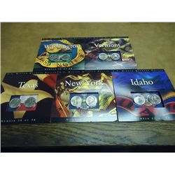5 US 50 STATE QUARTERS P & D SETS UNC
