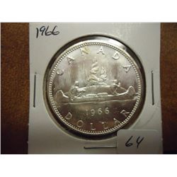 1966 CANADA SILVER DOLLAR UNC