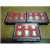 Image 1 : 1980,81 & 1982 US PROOF SETS WITH BOXES