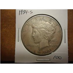1934-S PEACE SILVER DOLLAR KEY DATE