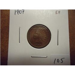 1909 INDIAN HEAD CENT (EXTRA FINE)