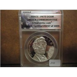 2009-P LINCOLN COMMEMORATIVE SILVER DOLLAR