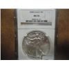 Image 1 : 2008 AMERICAN SILVER EAGLE NGC MS70