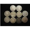 Image 1 : 10 ASSORTED 1890'S SEATED LIBERTY DIMES