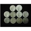 Image 2 : 10 ASSORTED 1940'S MERCURY DIMES