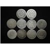 Image 2 : 10 ASSORTED 1850'S SEATED LIBERTY DIMES