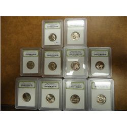 20-ASSORTED WASH. QUARTERS IN INB SLABS SEE DESC.