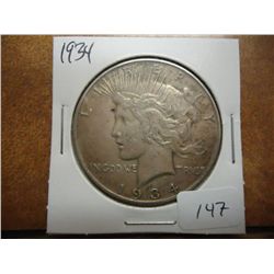 1934 PEACE SILVER DOLLAR