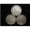 Image 2 : 1936-D,37 & 38 WALKING LIBERTY HALF DOLLARS