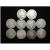 Image 1 : 10 ASSORTED BARBER DIMES