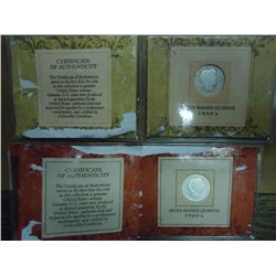 1893-S & 1907 BARBER QUARTERS (AS SHOWN)