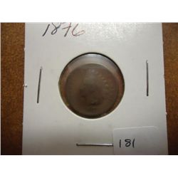 1876 INDIAN HEAD CENT SEMI KEY