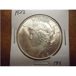 1923 PEACE SILVER DOLLAR UNC