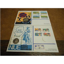 2 HUTT COMMEMORATIVE COIN PNC'S SEE DESCRIPTION