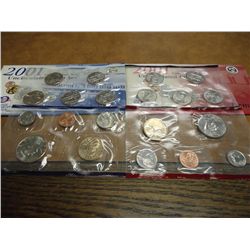 2001 US MINT SET (UNC) P/D (WITH ENVELOPE)