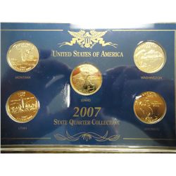 2007 GOLD PLATED US STATE QUARTER COLLECTION