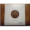 Image 1 : 1915-S LINCOLN CENT SEMI KEY (FINE)