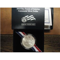 2010-P BOY SCOUTS OF AMERICA UNC SILVER DOLLAR