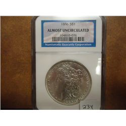 1886 MORGAN SILVER DOLLAR NGC AU