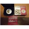 Image 1 : 2012 AUSTRALIAN LUNAR  1 OZ. SILVER GILDED COIN