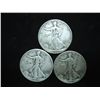 Image 1 : 1941,42 & 43 WALKING LIBERTY HALF DOLLARS
