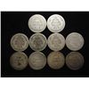 Image 2 : 10 ASSORTED 1870'S SEATED LIBERTY DIMES