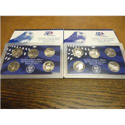 2002 & 2006 US 50 STATE QUARTERS PROOF SETS