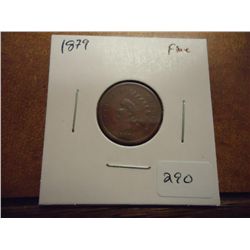 1879 INDIAN HEAD CENT FINE