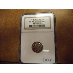 2002-S ROOSEVELT DIME NGC PF69 ULTRA CAMEO