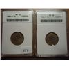 Image 1 : 1986-P & D JEFFERSON NICKELS ANACS MS63