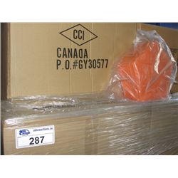 PALLET OF ORANGE PENTAGON DECORATIVE BOXES