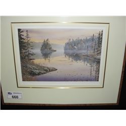 J VANDERBRINK AUTUMN REFLECTIONS SIGNED LIMITED EDITION PRINT