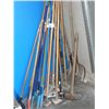 Image 1 : LOT OF MOP HANDLES AND BROOMS