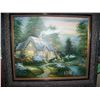 Image 1 : WILLIAM VERDULT ORIGINAL OIL ON CANVAS PAINTING, IN MANNER OF THOMAS KINKADE PREV. APPRAISED $88,000