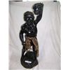 Image 1 : VERY RARE & UNIQUE HAND CARVED WARRIOR STATUE, HOLDING DECAPITATED HEAD, WITH BODY