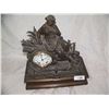Image 1 : 19th CENTURY FRENCH SETH THOMAS MANTLE CLOCK WITH BRONZE SCULPTURE