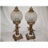 Image 1 : PAIR OF VINTAGE GILT CHRUB SIDE LAMPS