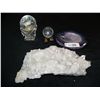 Image 2 : (4) PIECE COLLECTIBLE GEODE & CRYSTAL LOT, AS SHOWN