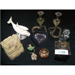 (10) PIECE ASSORTED ANTIQUE/ VINTAGE COLLECTIBLE LOT