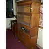 Image 3 : VERY FINE ANTIQUE OAK DRESSER WITH BALL & CLAW FEET & GLASS DRAWERS