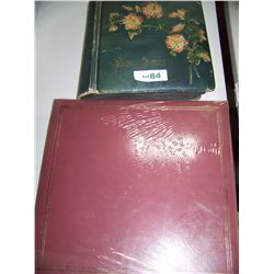 (2) VINTAGE PHOTO ALBUMS FILLED WITH CLASSIC/ VINTAGE ANTIQUE POSTCARDS