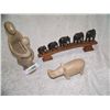 Image 2 : (3) PIECE ASSORTED AFRICAN SCULPTURE LOT