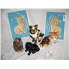 Image 1 : (7) PIECE ASSORTED CAT FIGURINE & DECORATIVE ART LOT