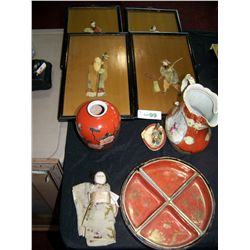 IMPORTANT (9) PIECE ASSORTED ANTIQUE/ VINTAGE ASIAN DECORATIVE ART LOT