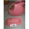 Image 2 : (2) PIECE FIESTAWARE LOT, BUTTER DISH & PITCHER